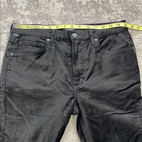 New Citizens of Humanity Velvet Isola Jeans Pants Black Ankle Kick Flare Sz 27 - Picture 9 of 16